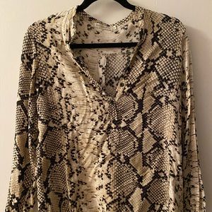 Snake print blouse